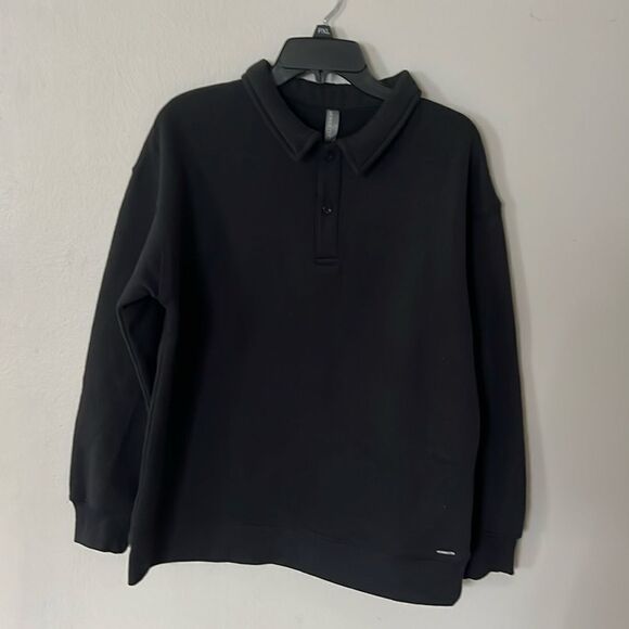 Mondetta Ladies' Collared Fleece Pullover Top - Picture 1 of 10